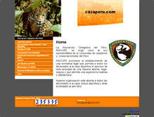 Tablet Screenshot of cazaperu.com